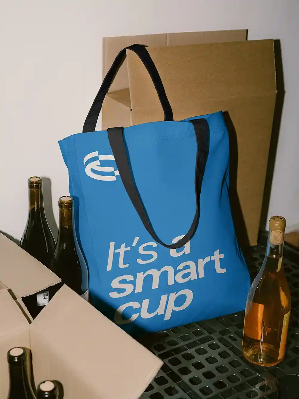 Tote bag design, Brand Application, Slogan