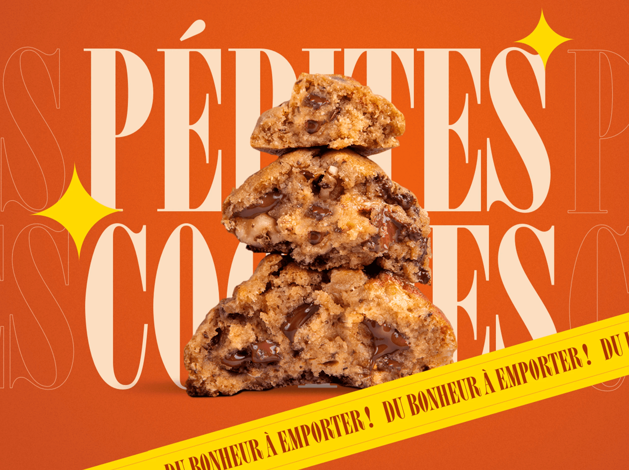Design of a cookie section on a website