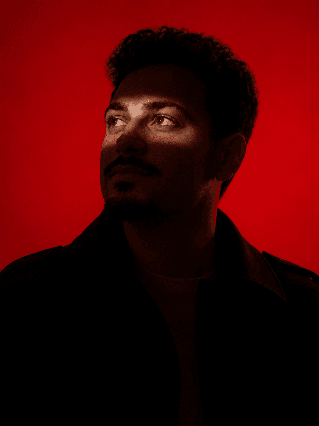Portrait of portfolio creator – back view