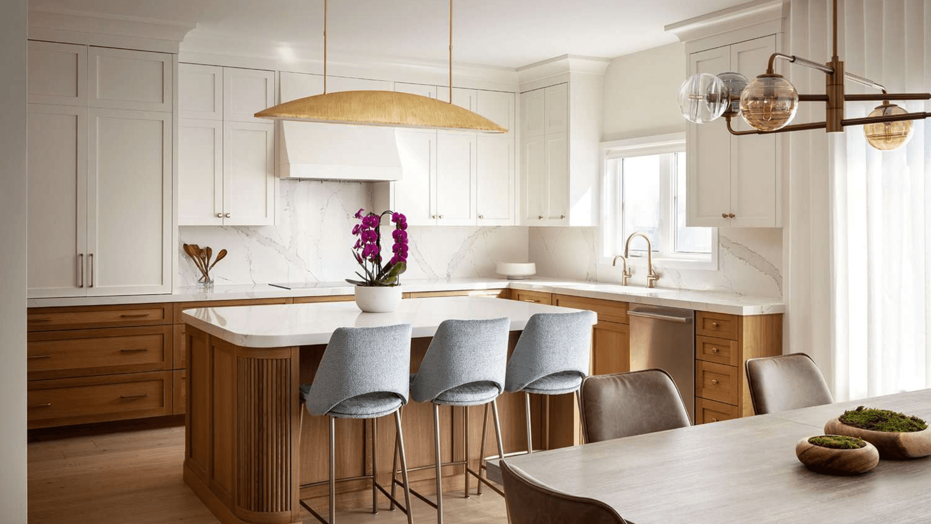 Classic White and Warm Wood