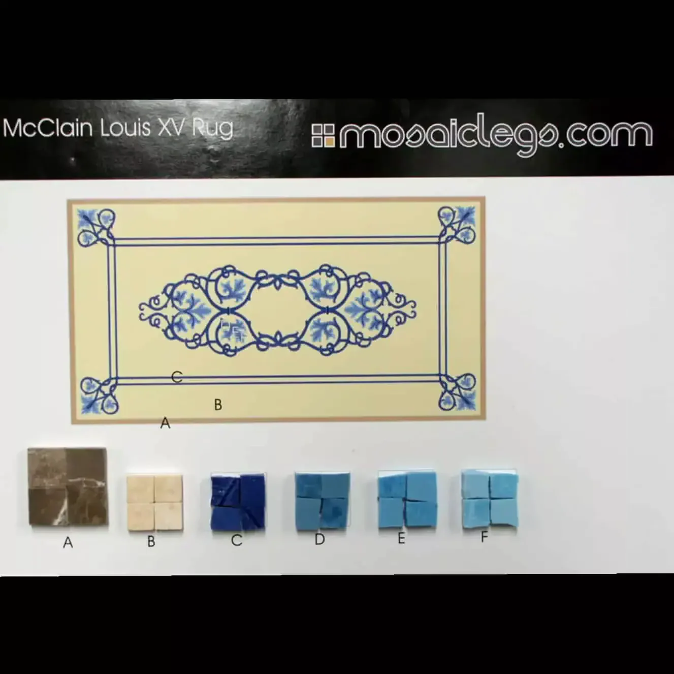 Elegant mosaic tile design for mosaic projects.