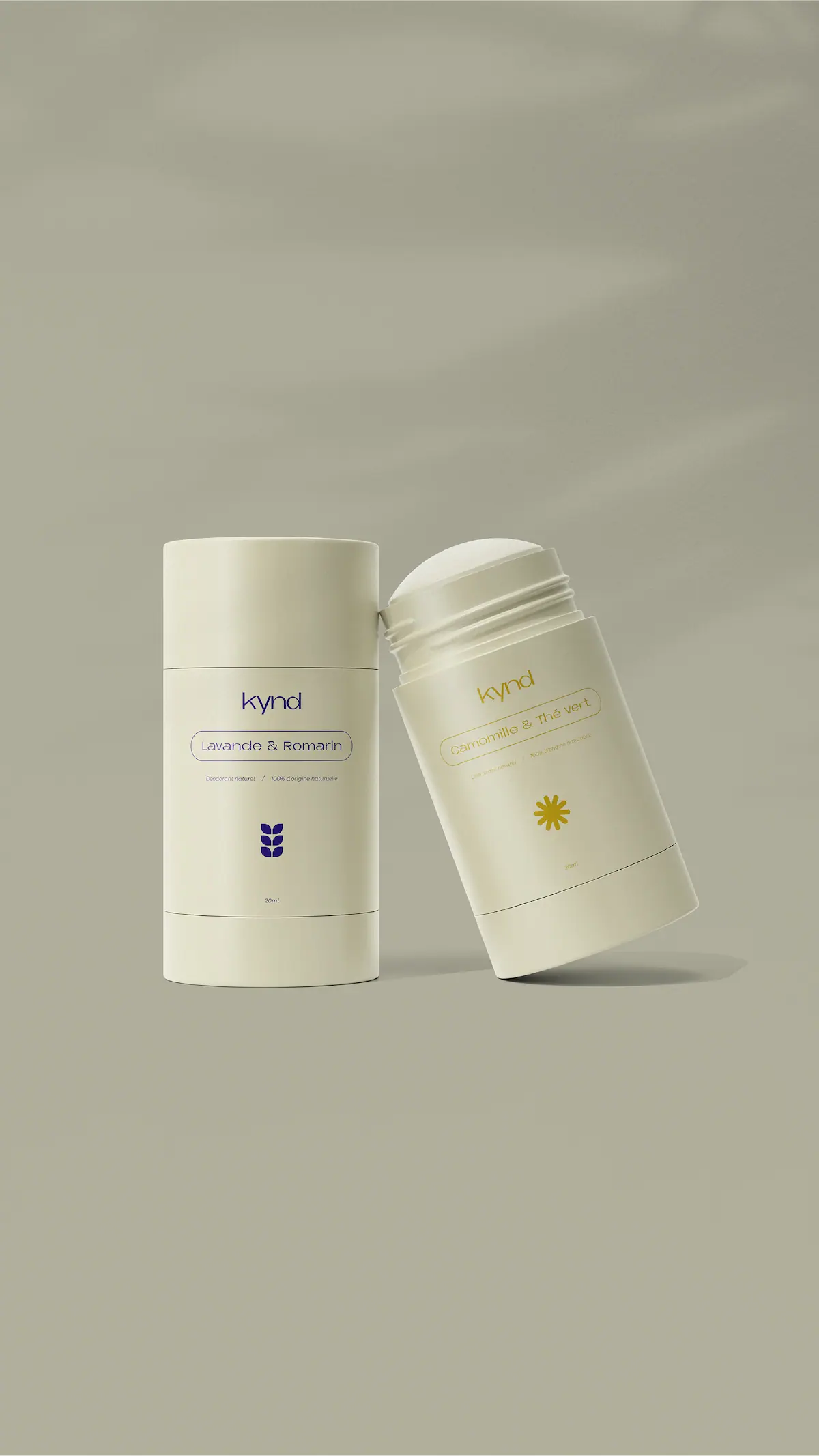 Projet m2graph Kynd branding packaging