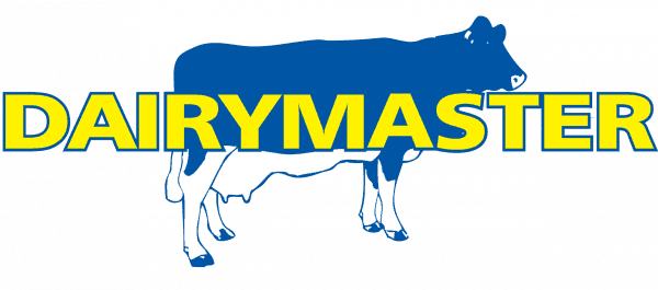 Logo spoločnosti Dairymaster so siluetou kravy. Merkanta je hrdým partnerom a dodávateľom ich špičkových dojacích technológií na slovenskom trhu.