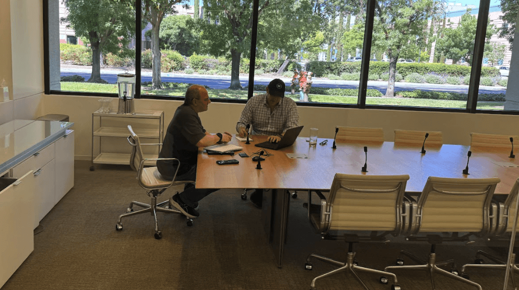 printed sticky notes glued on board