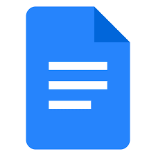 Google Docs logo indicating speech to text on Google docs