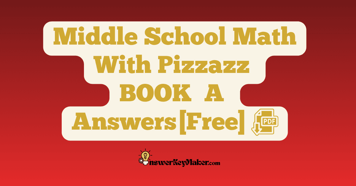 Download BOOK A Middle School Math With Pizzazz Answer Key PDF for Free.