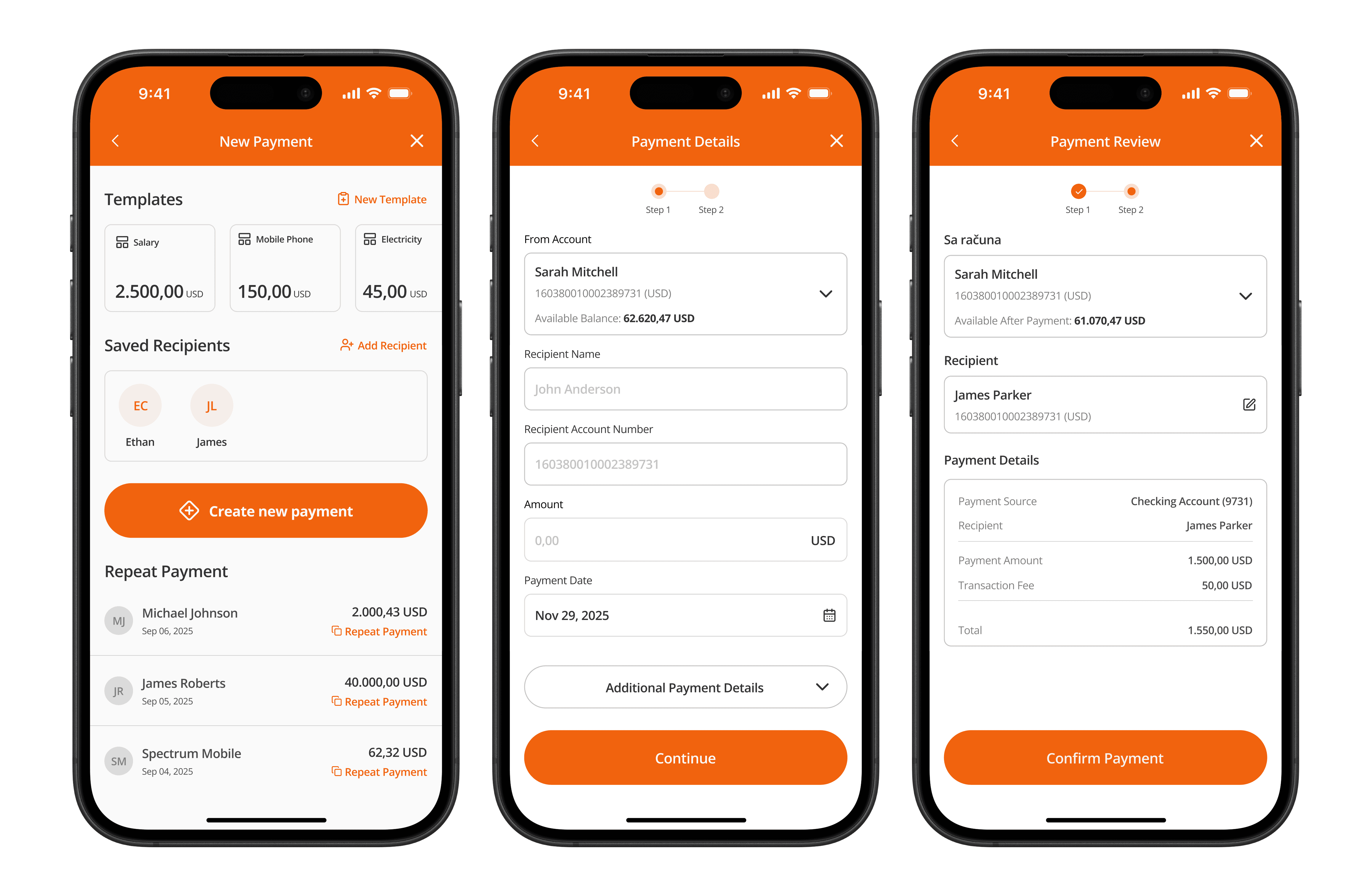 Main color pallete and font used for this project
