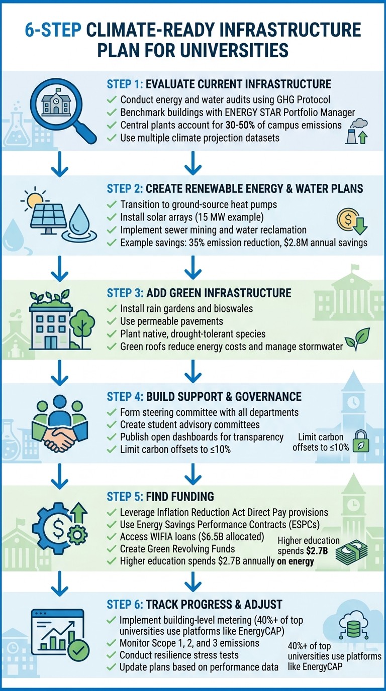 6-Step Climate-Ready Infrastructure Plan for Universities