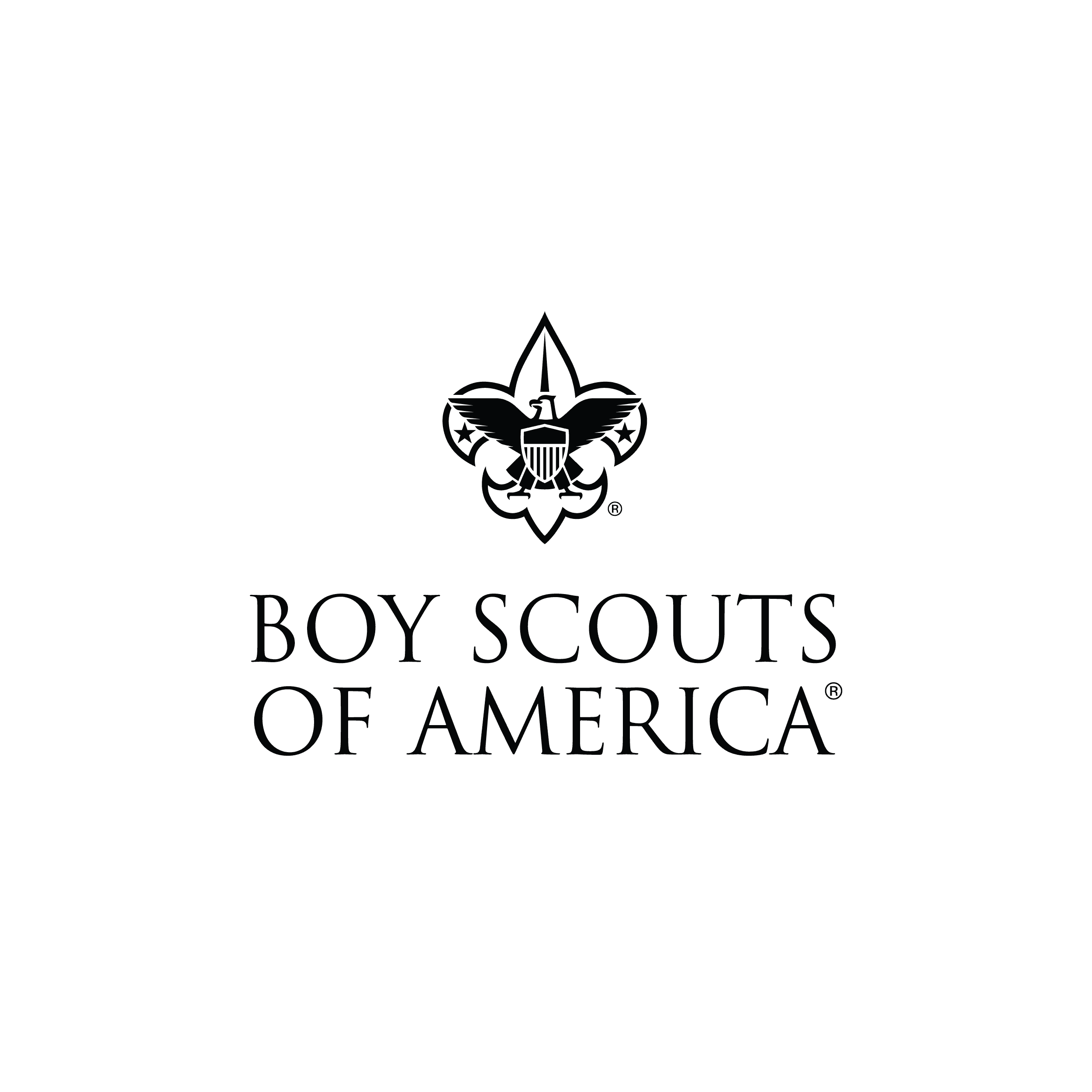 Boy Scouts of America black logo