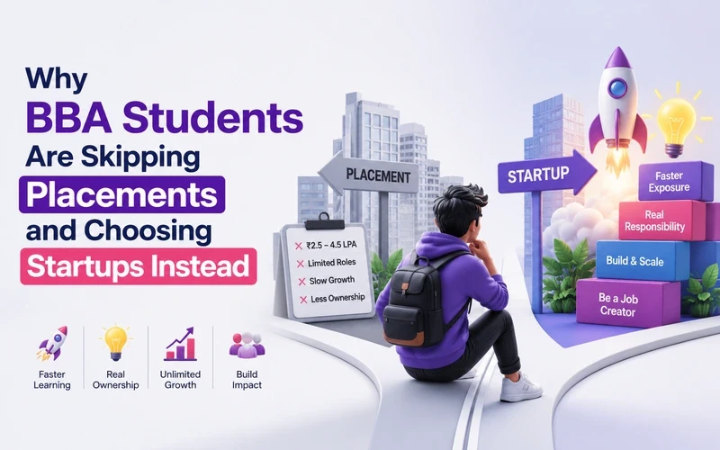 Why BBA Students are skipping Placements and choosing startups