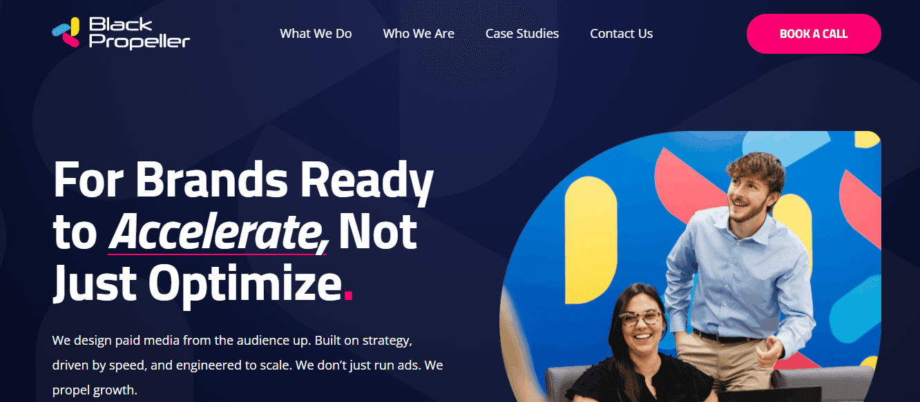 black super propeller -  SEO Agency For Software Companies