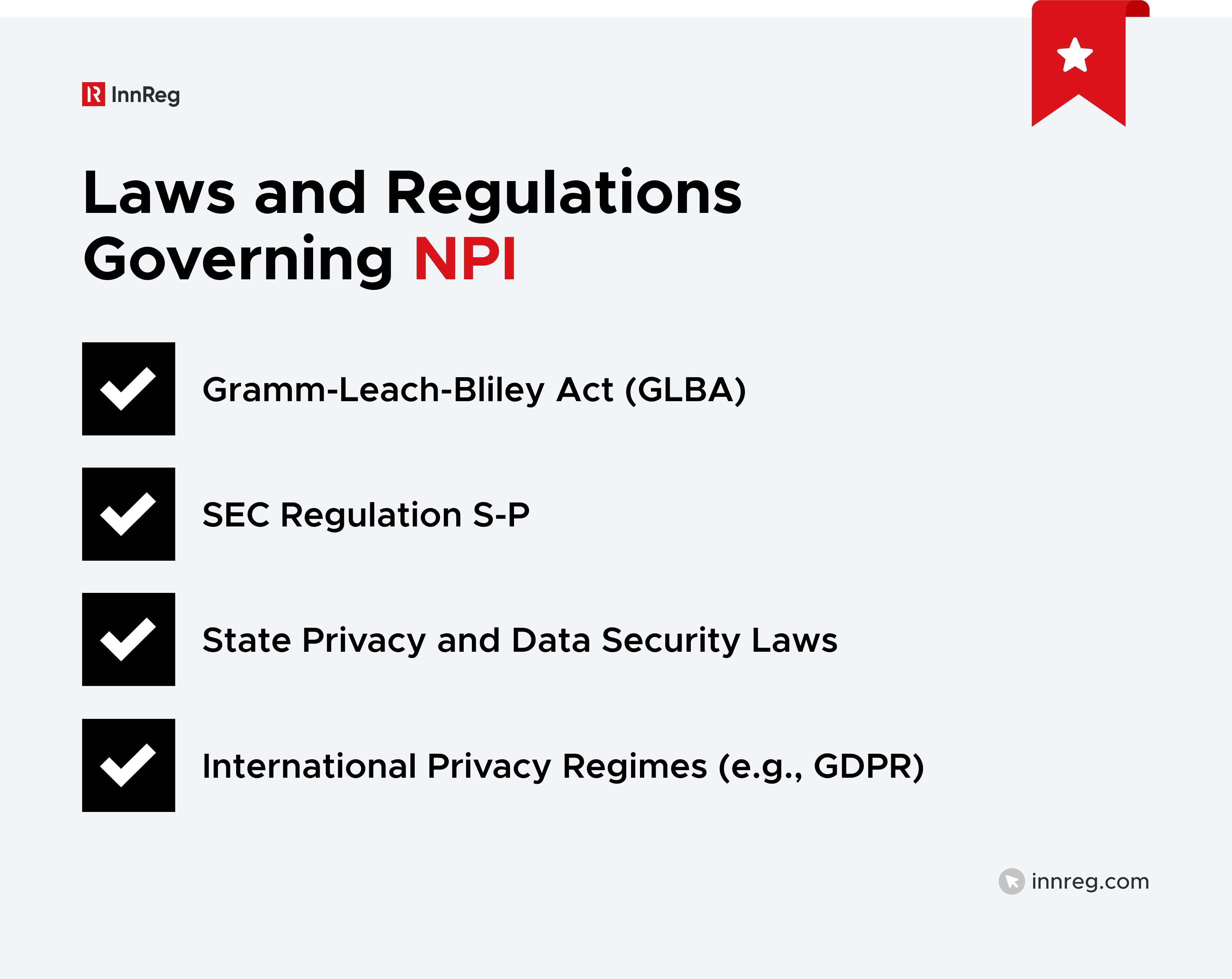 Laws and Regulations Governing NPI