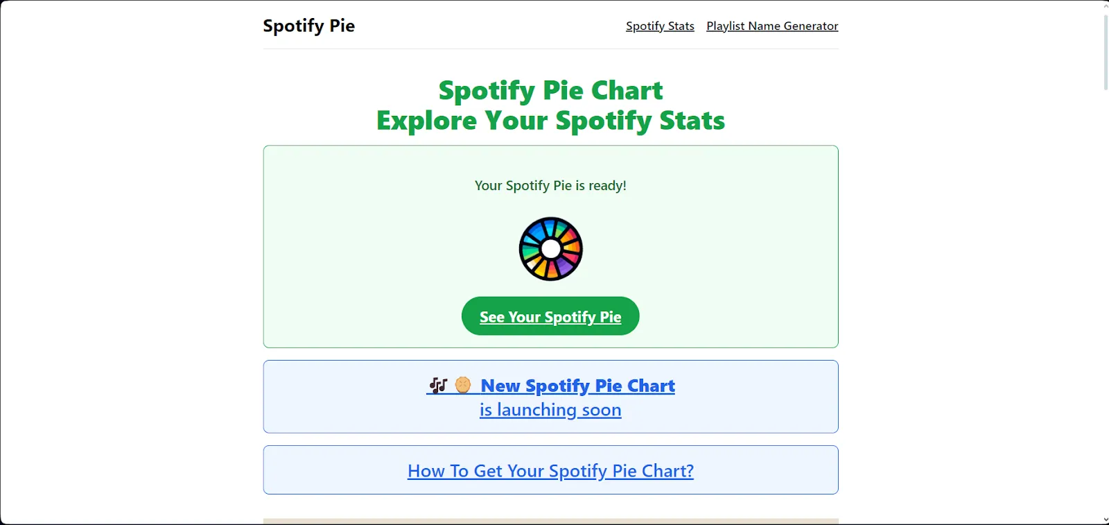 spotify pie chart