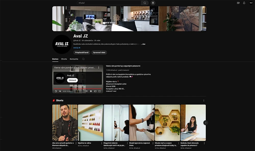 Screenshot of a YouTube channel created and managed successfully for a client project.