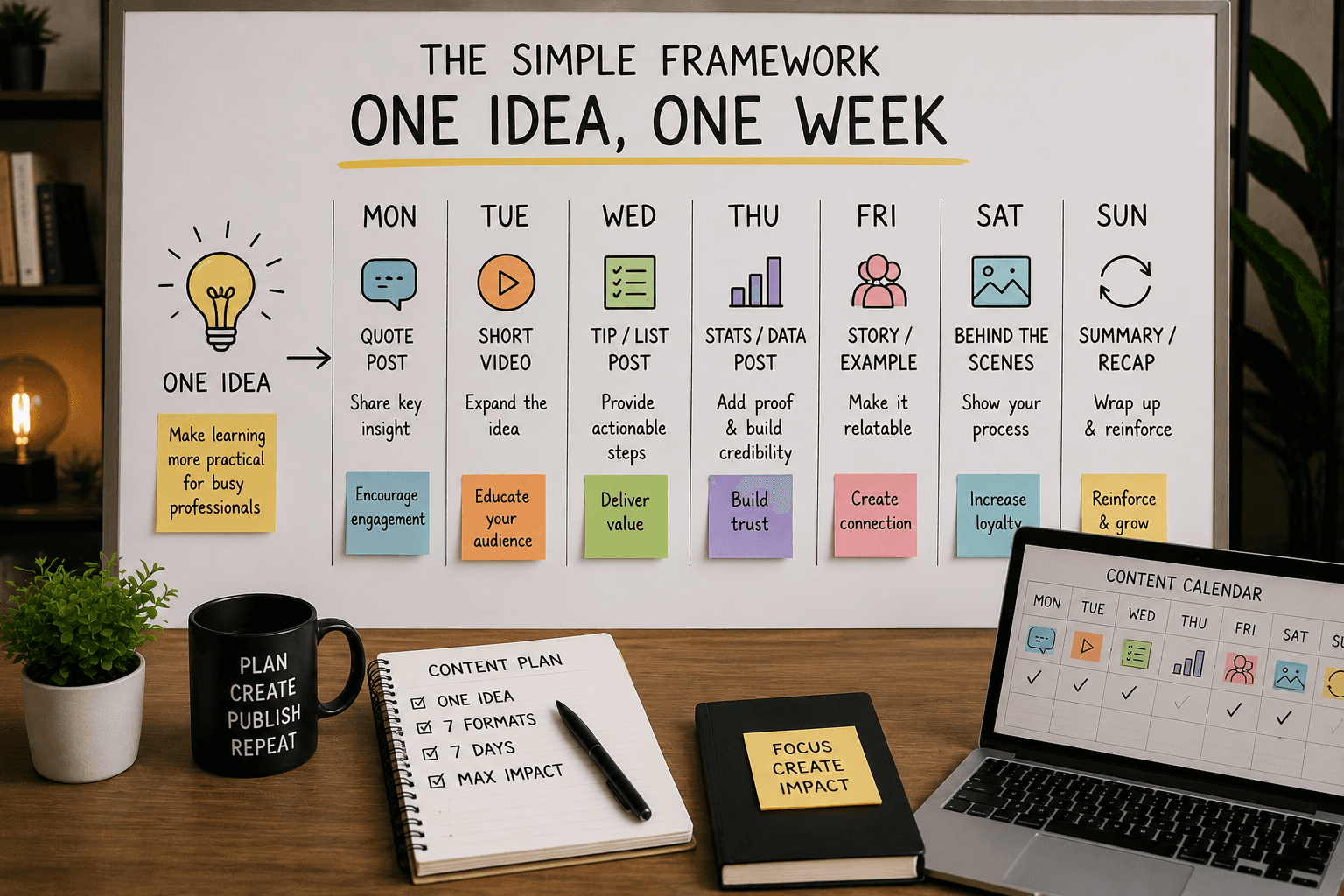 The Simple Framework: One Idea, One Week