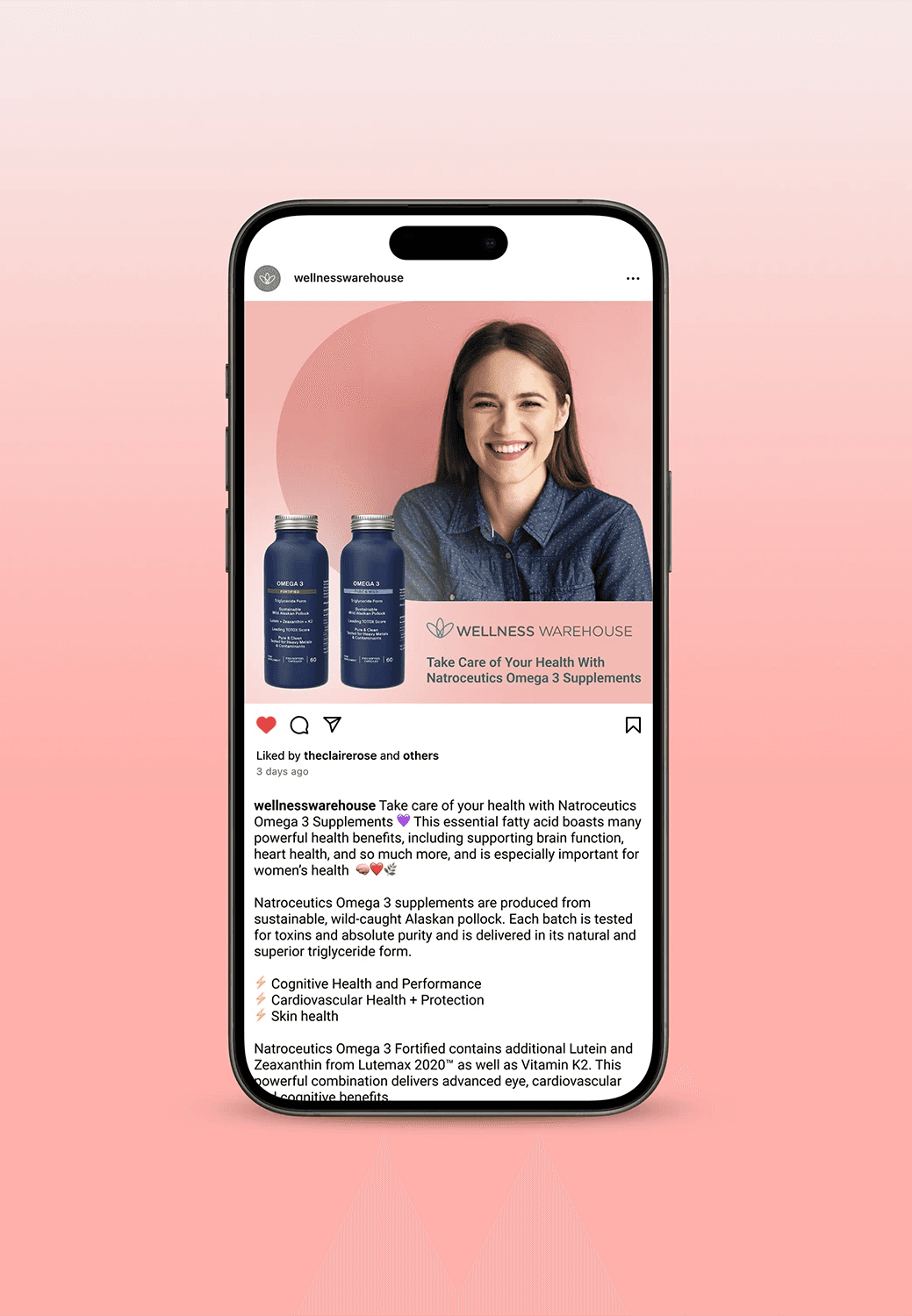 Wellness Warehouse Terranova Supplements digital campaign