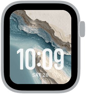 tidemark Apple Watch face preview 1 featuring abstract, gradient, summer, and spring.