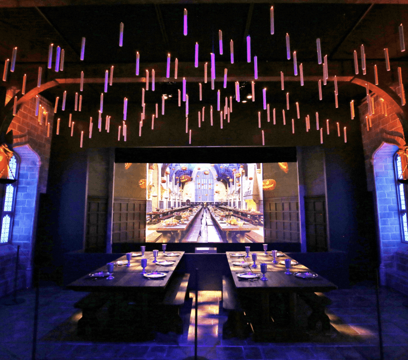 The Great Hall at the Harry Potter Exhibition in New York City