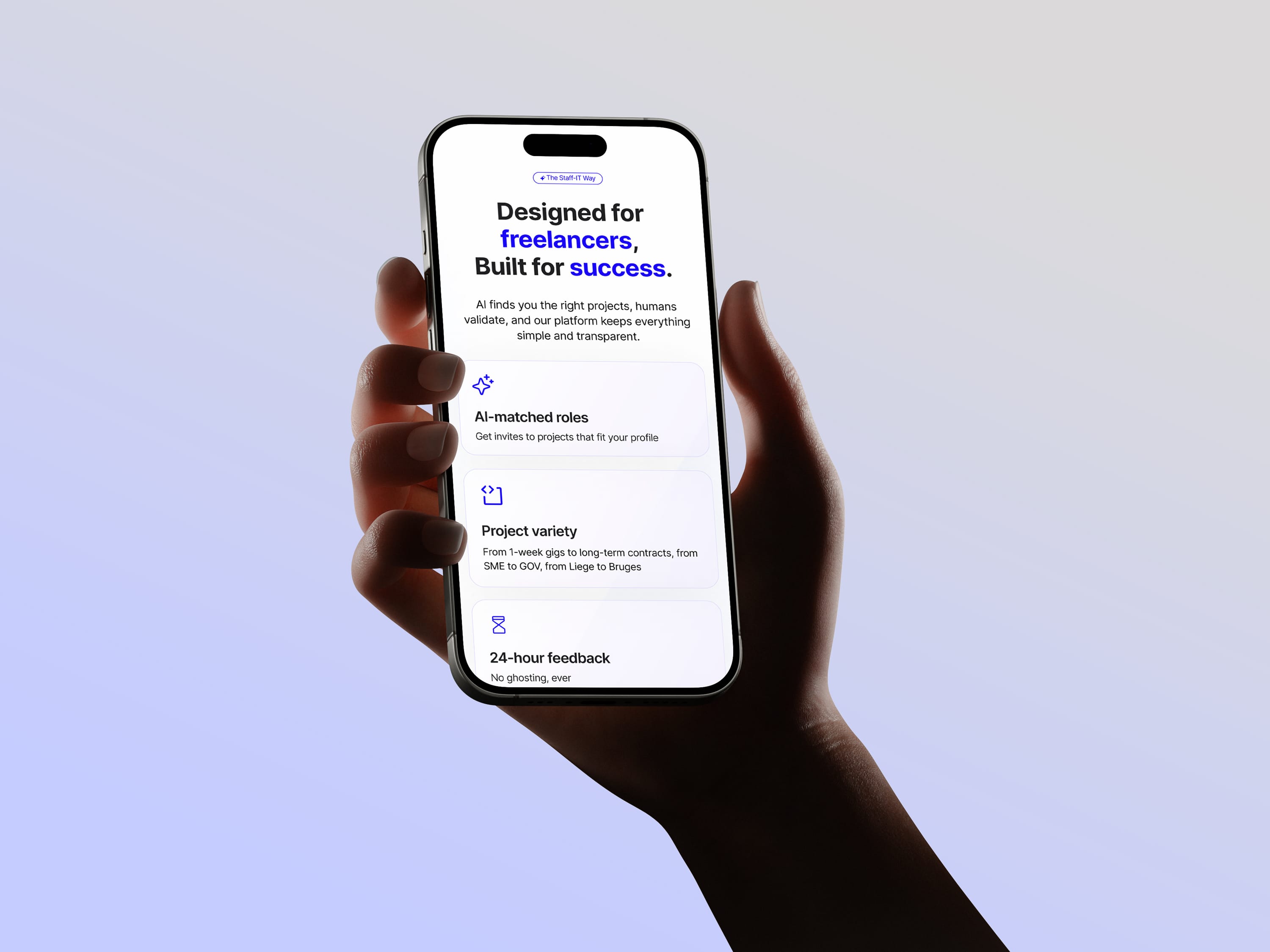 Streetside billboard with flyposters of the Batch.Works brand and illustrations