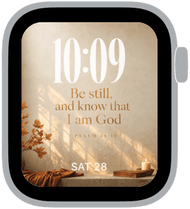 sanctuary amber Apple Watch face preview 1 featuring autumn.