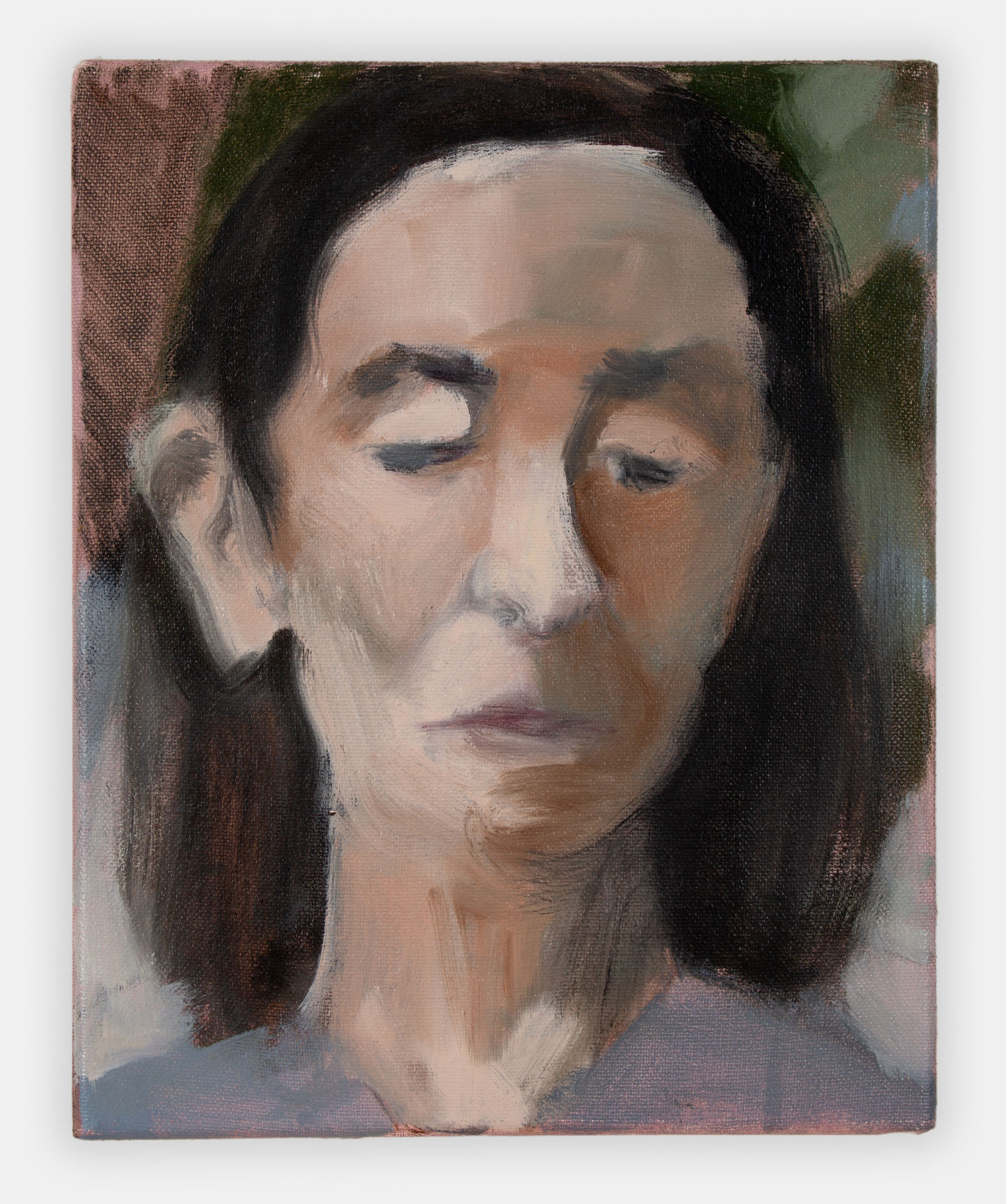 Celia's face, 2021, oil on canvas, 10x8"