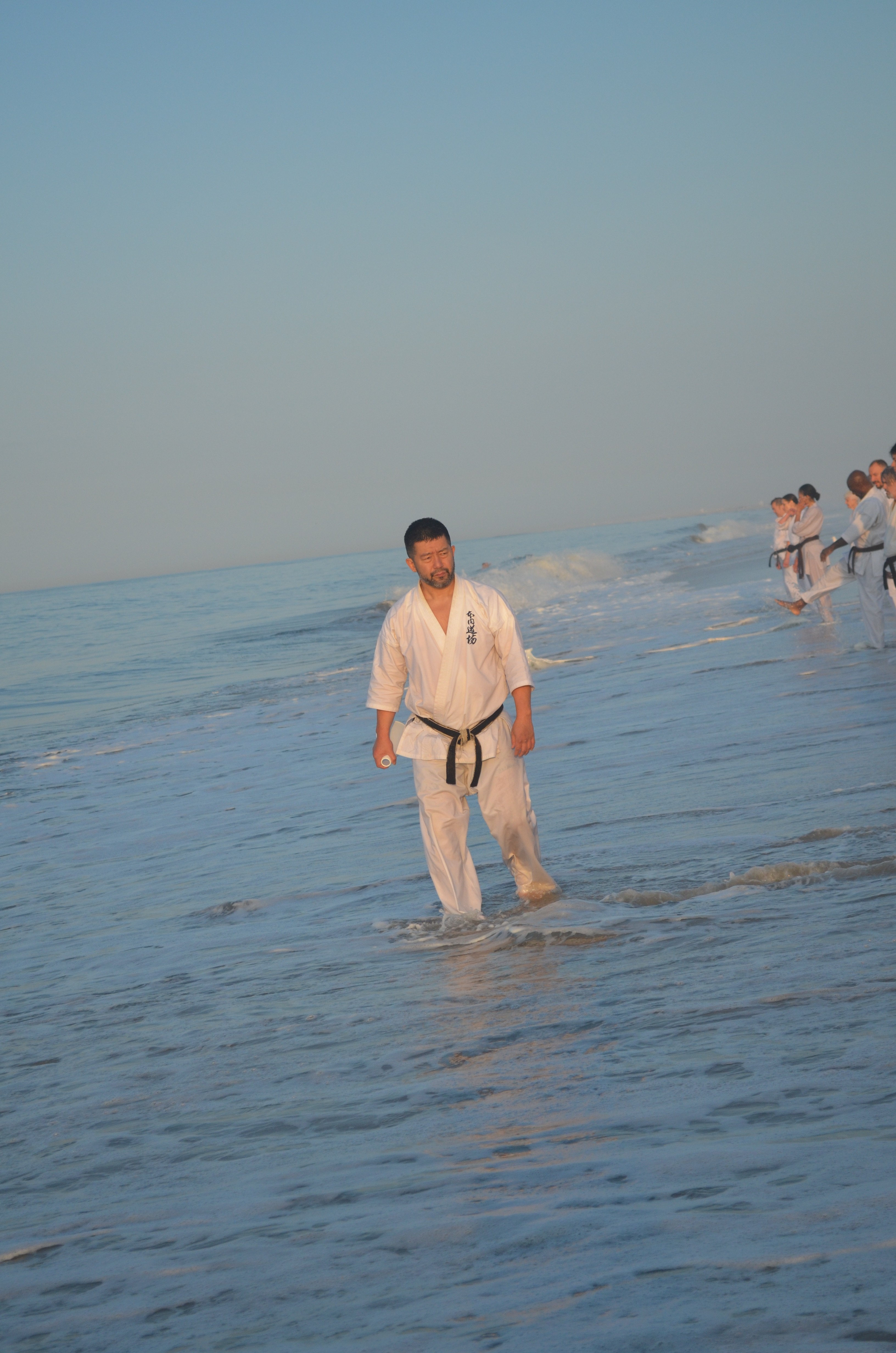 Concetrated triathlete grayscale