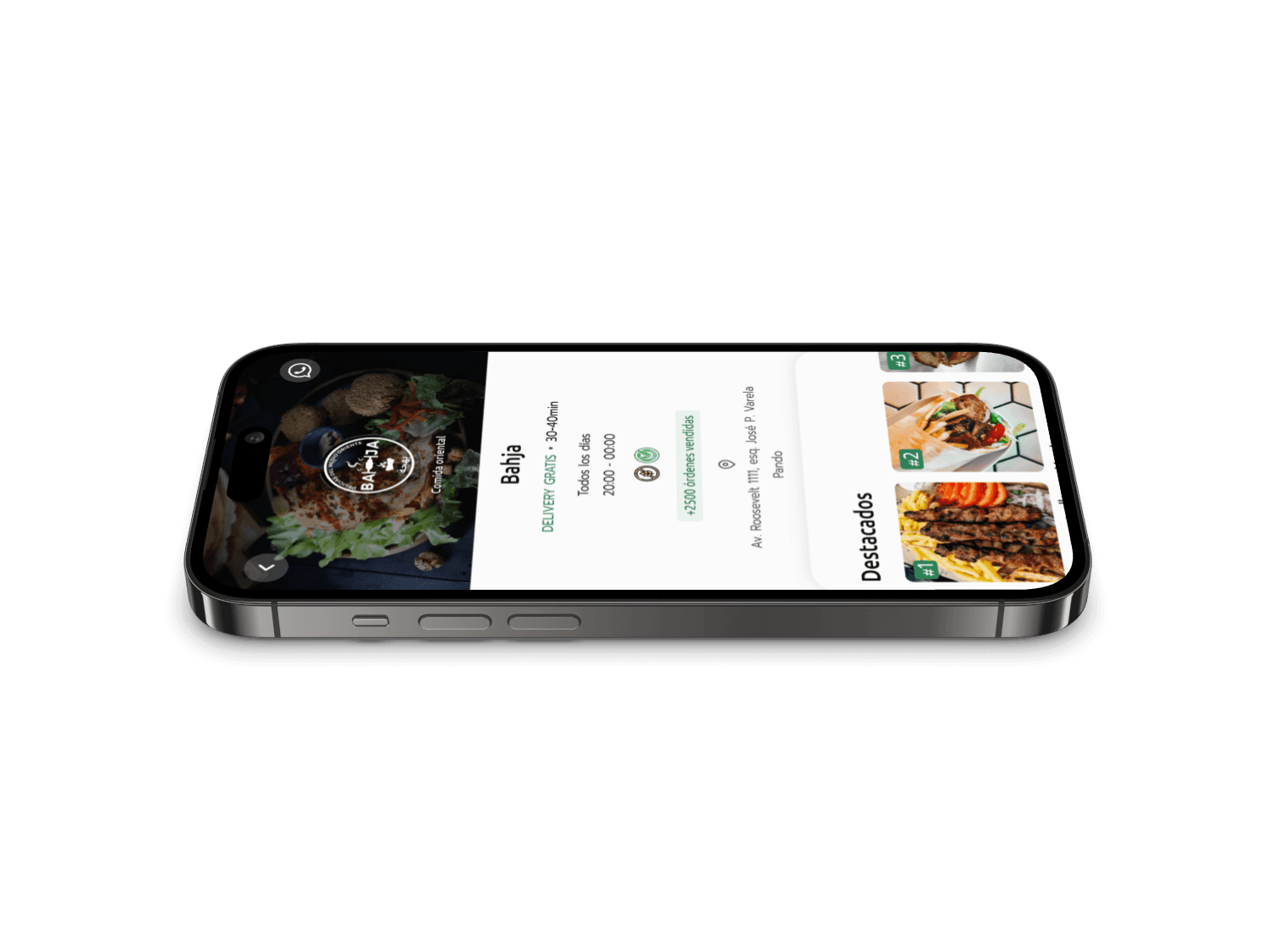 Prototipo página de inicio de Fridi App