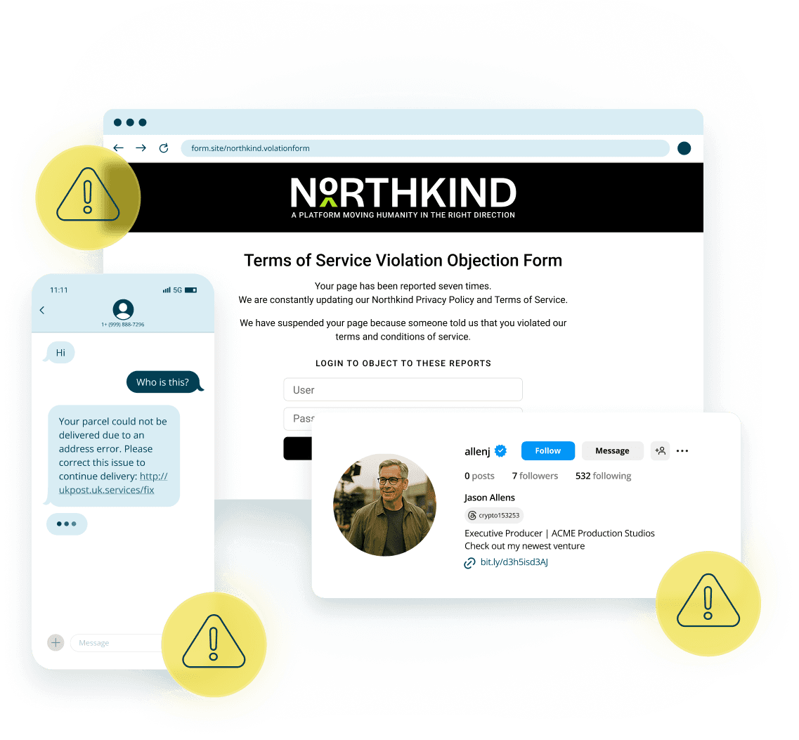 Threat detected via conversation