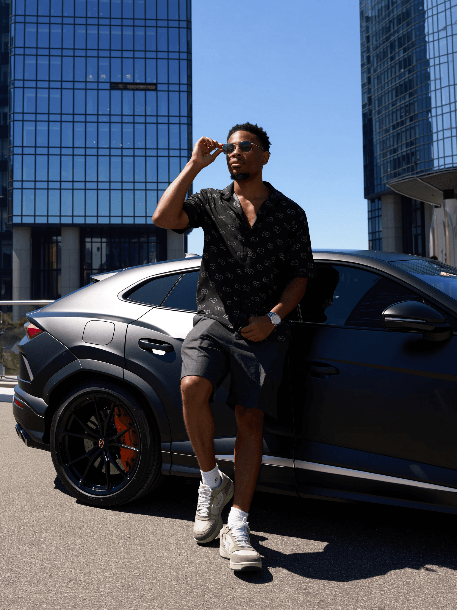 Woman near microphone in recording studio