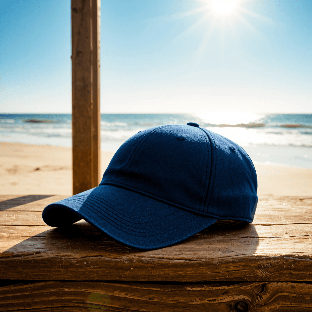 product photography of a cap for sun protection