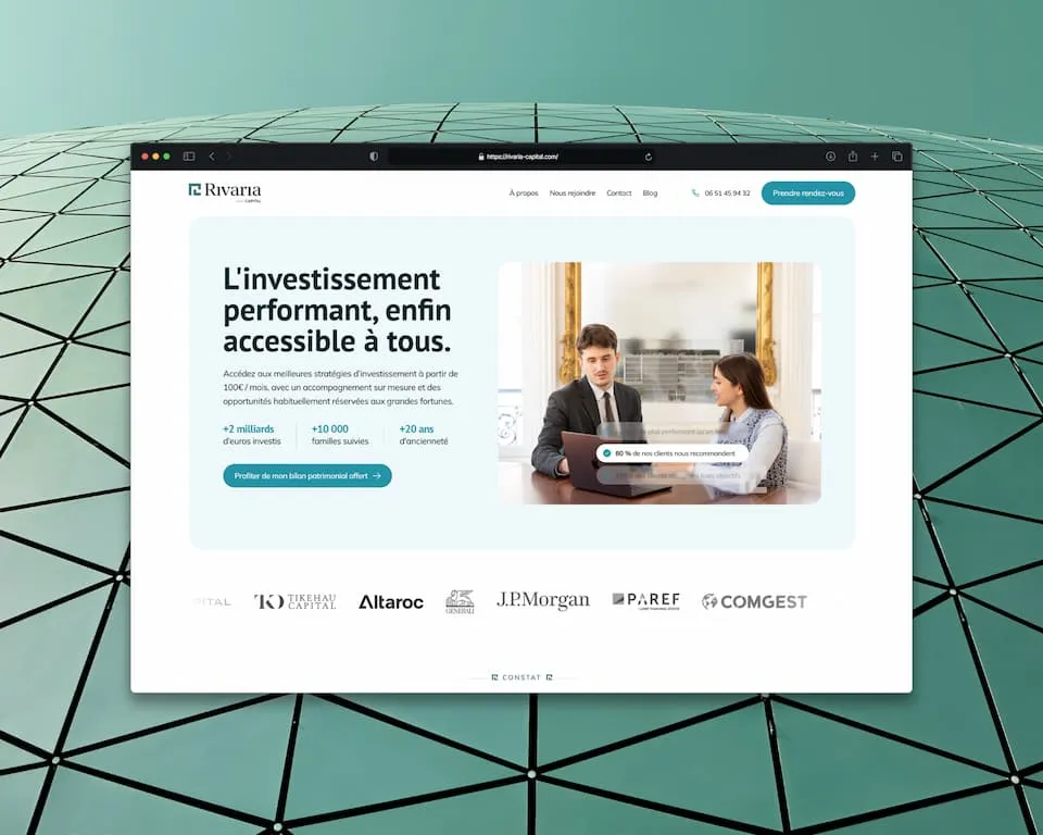 site multipage framer rivaria capital