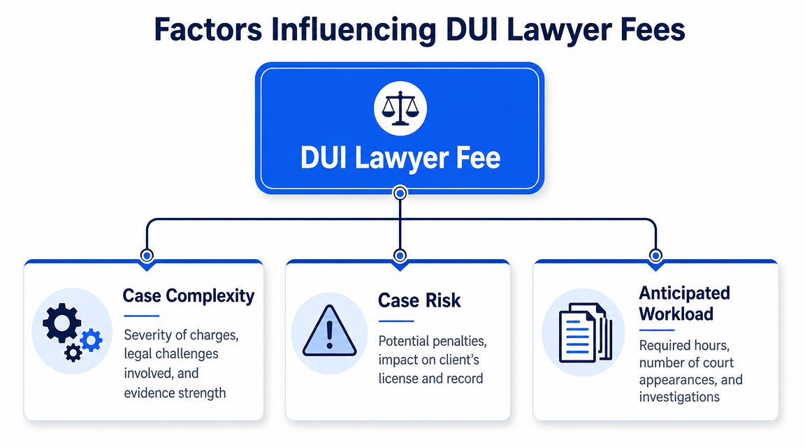 What Factors Influence a DUI Lawyer's Fee?