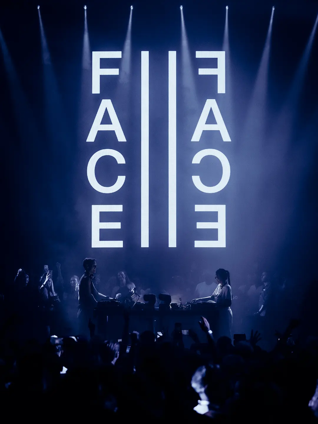 Armin Van Buuren and Hannah Laing during Face to Face at [UNVRS] Ibiza, Spain