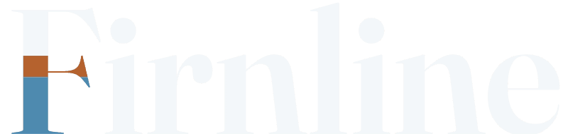 Company logo in white