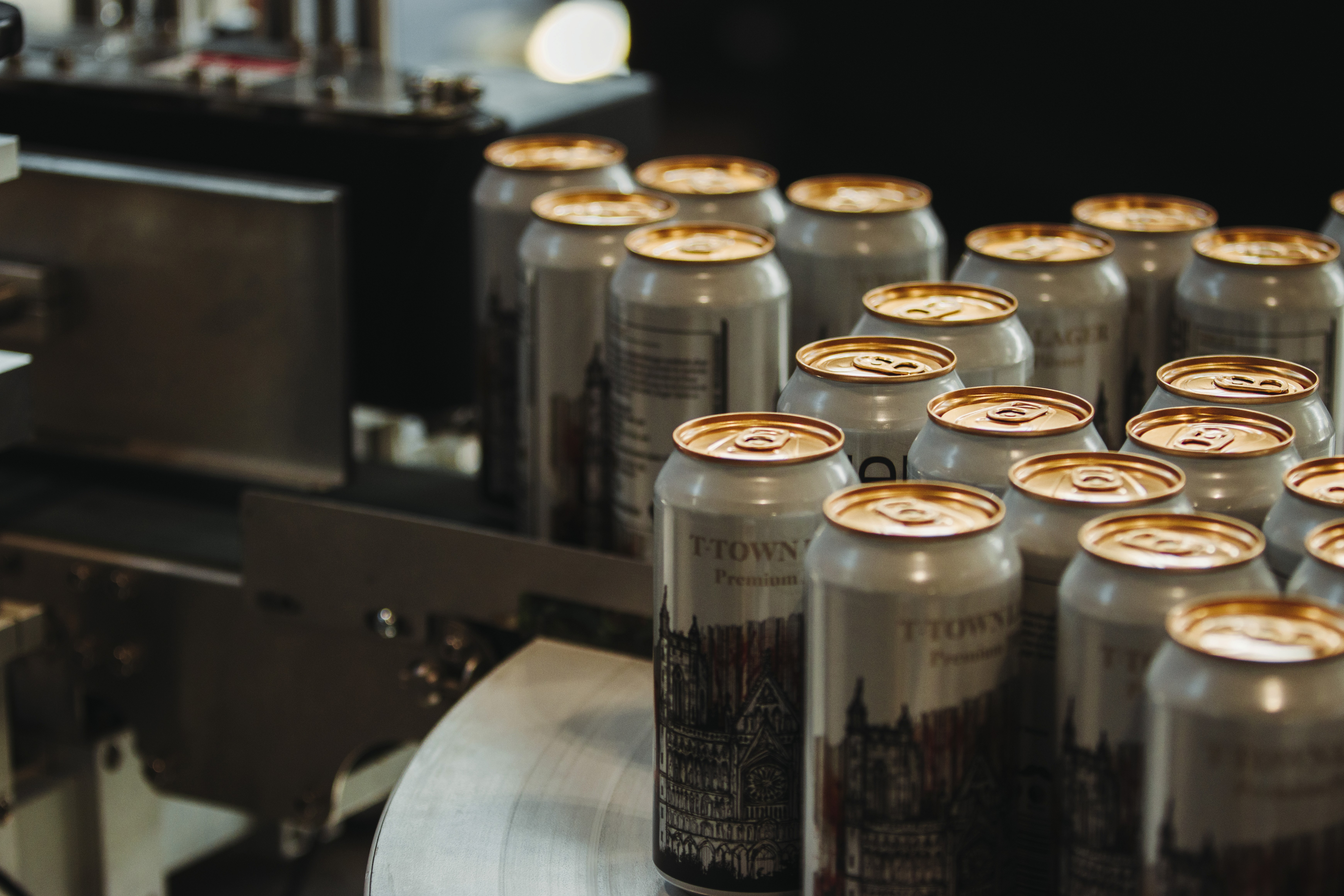 Cozy café interior with bar and hanging lights