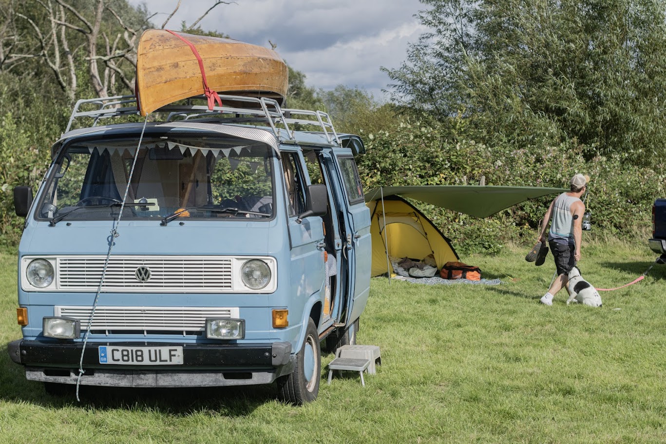 Adult camping  at Yamp Camp Sussex