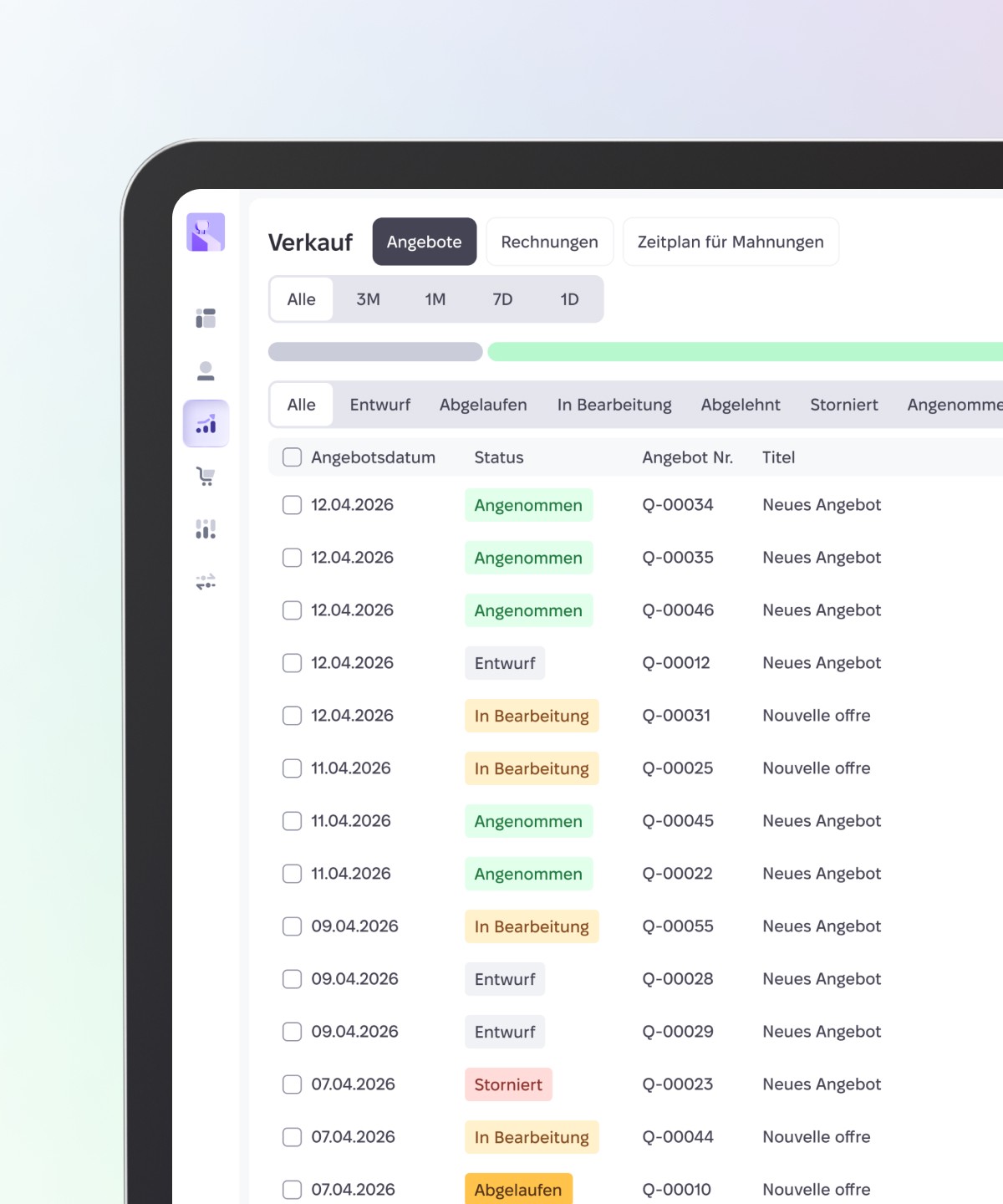Jederzeit den Überblick behalten