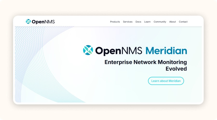 OpenNMS’ homepage