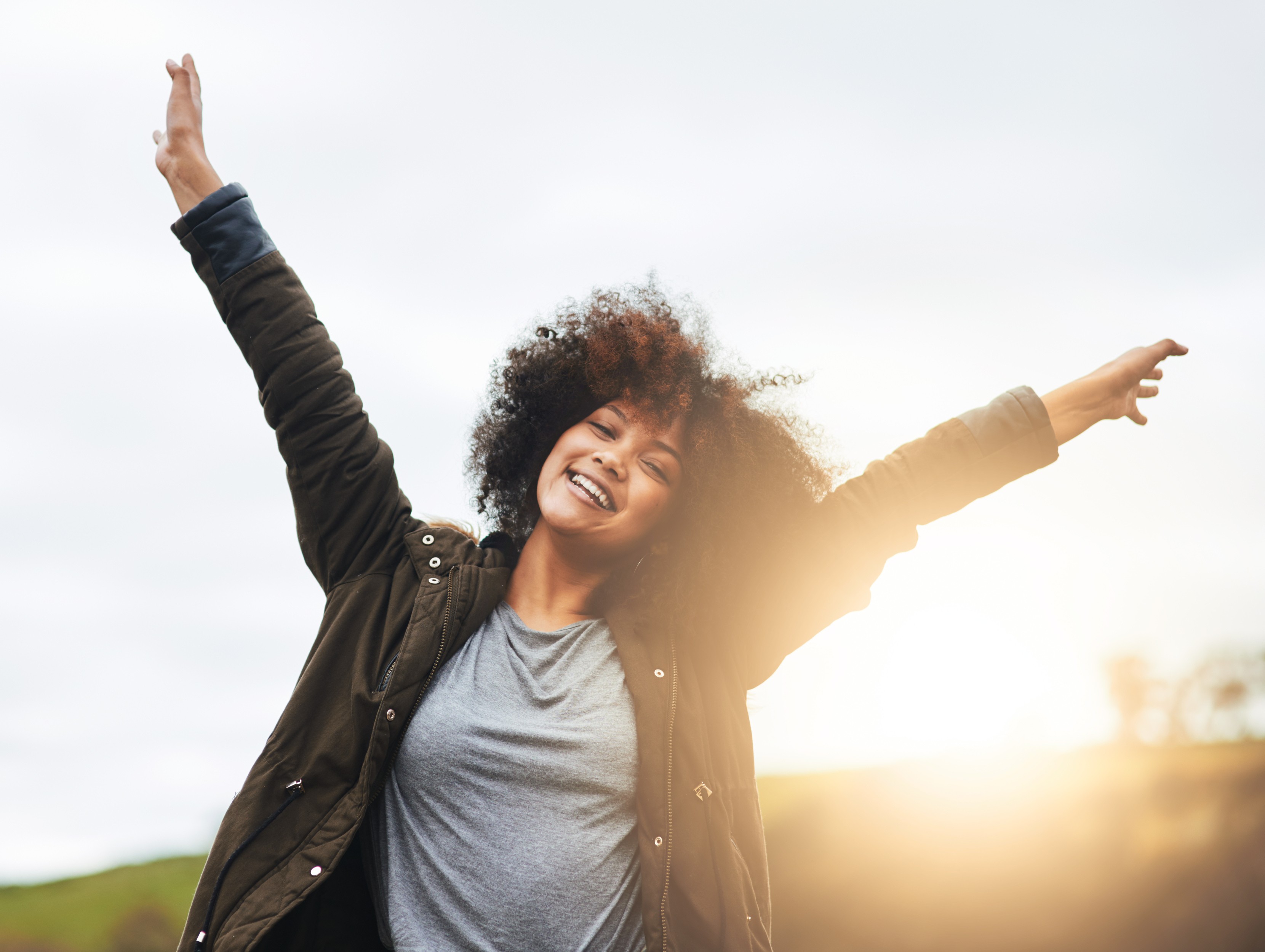woman happy