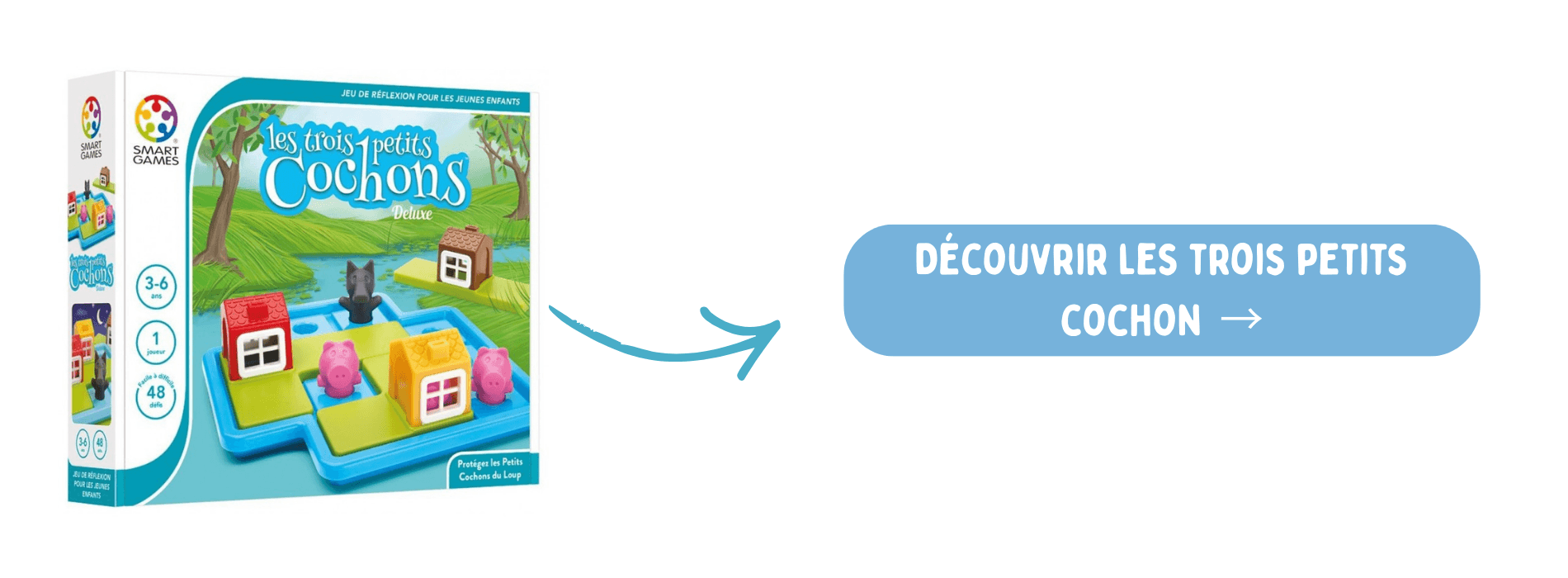 Les Trois Petits Cochons (SmartGames) – Logique en solo