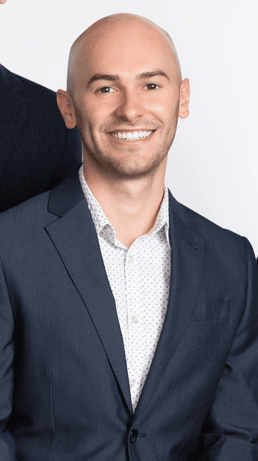 Portrait of portfolio creator – back view