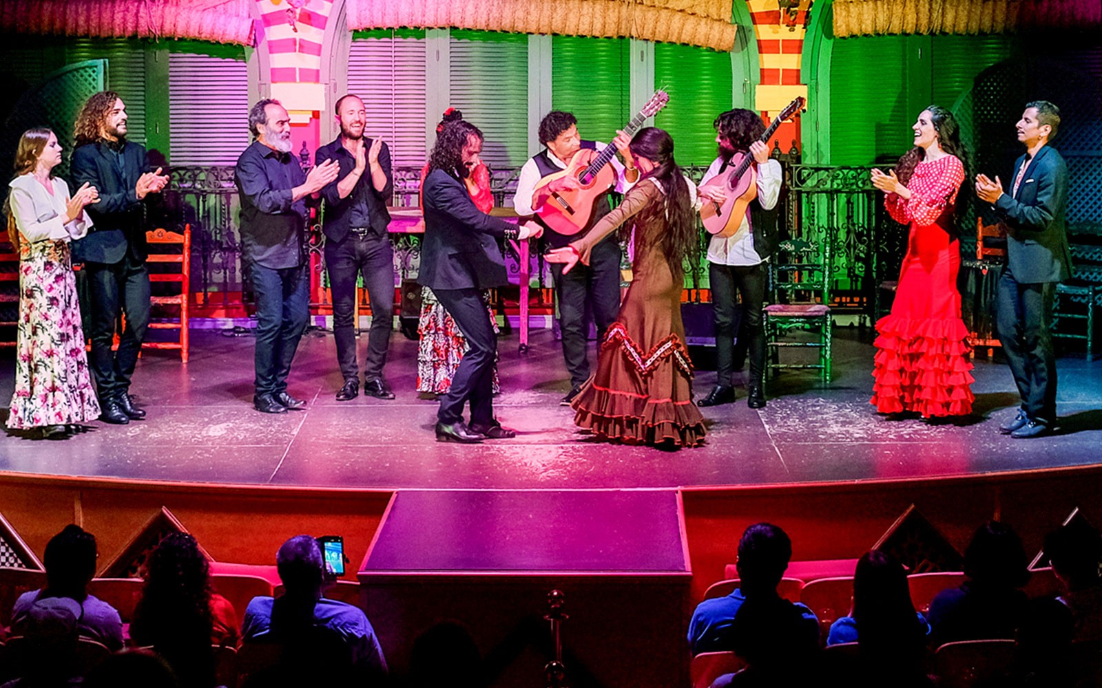 Flamenco dancers performing at Only Flamenco in Seville.