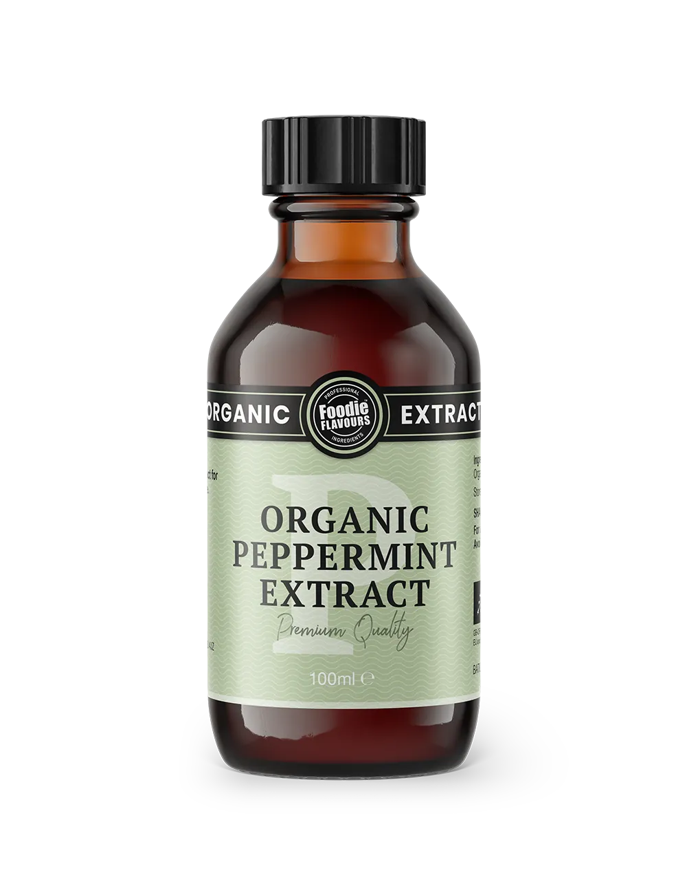 Foodie Flavours Organic Peppermint Extract Bottle