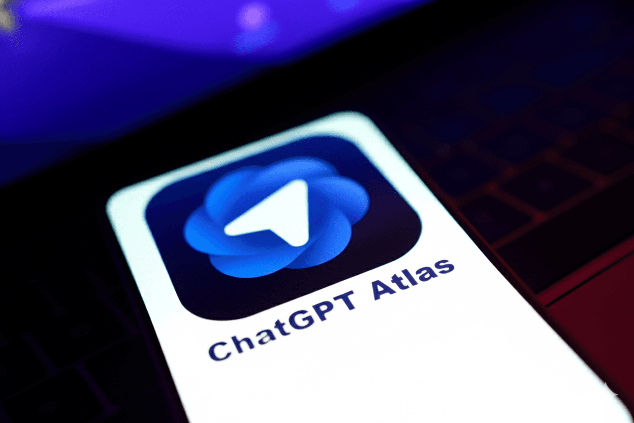 Atlas browser icon shown on the screen