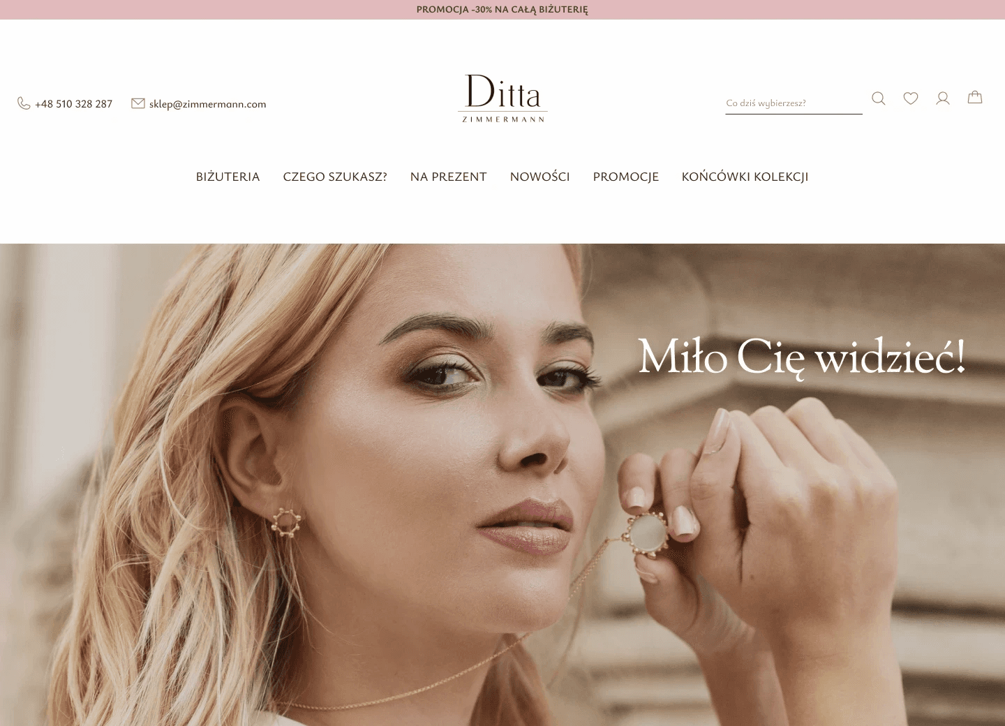 Web Design for a Jewelry eCommerce Ditta Zimmemrann