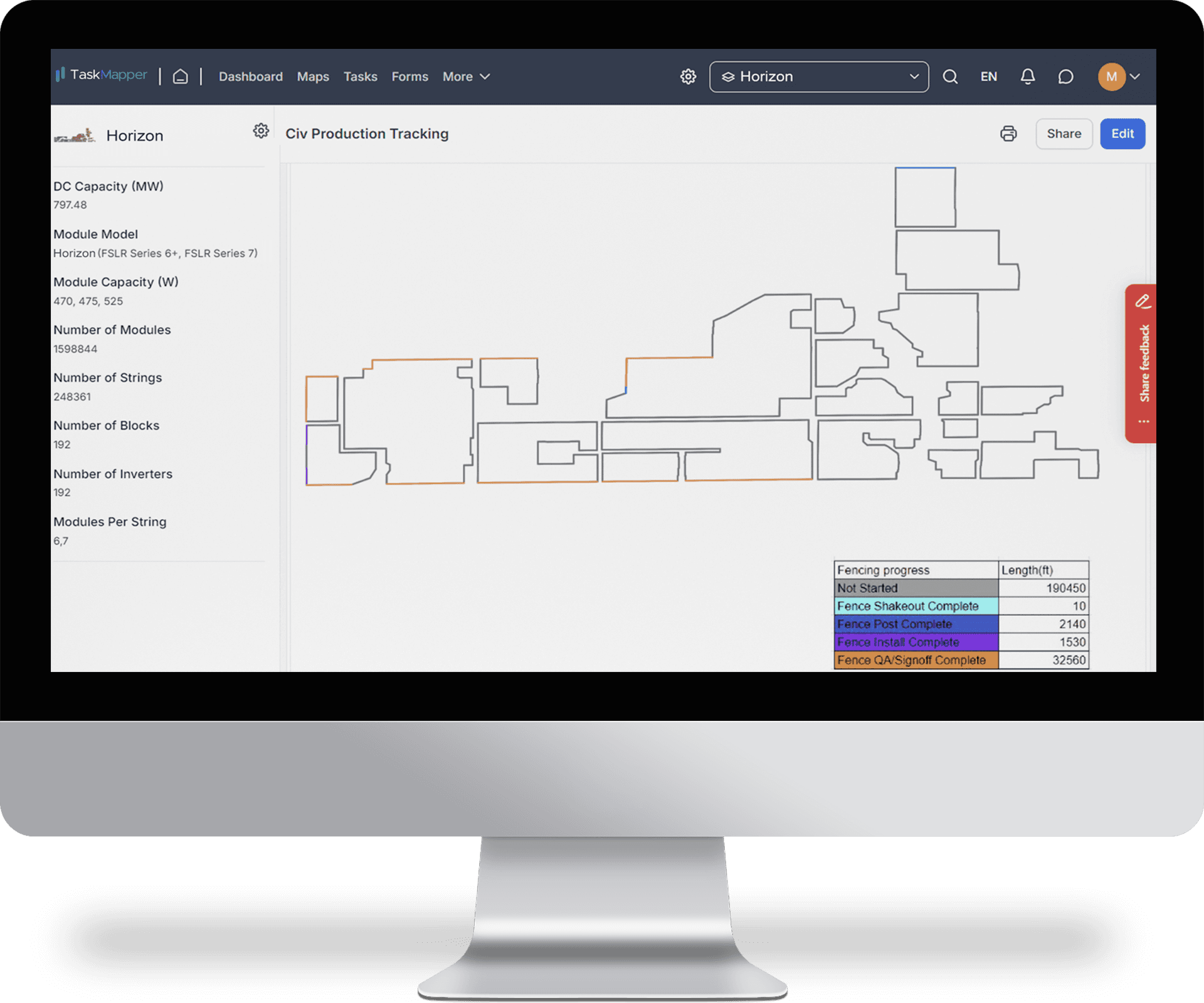 With TaskMapper, transform EPC civil activties for large solar energy projects