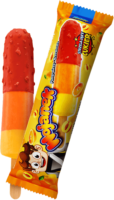 Wojanek - lody Pomarańcza - Brzoskwinia