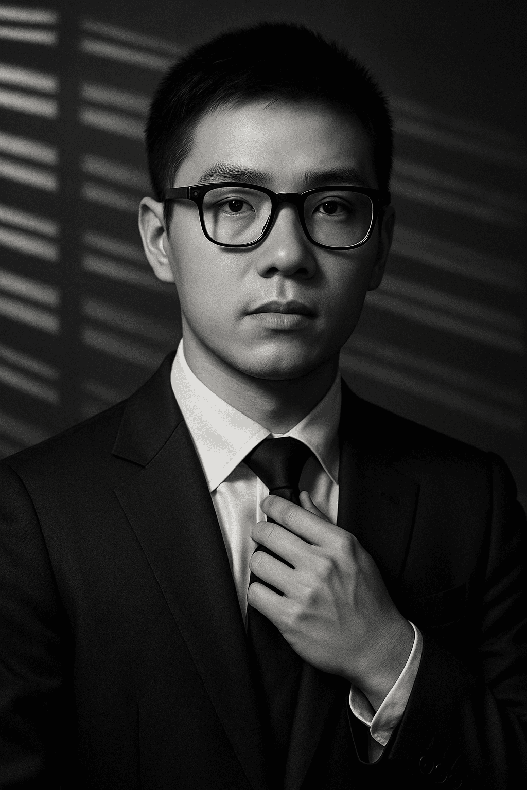 Portrait of portfolio creator – back view