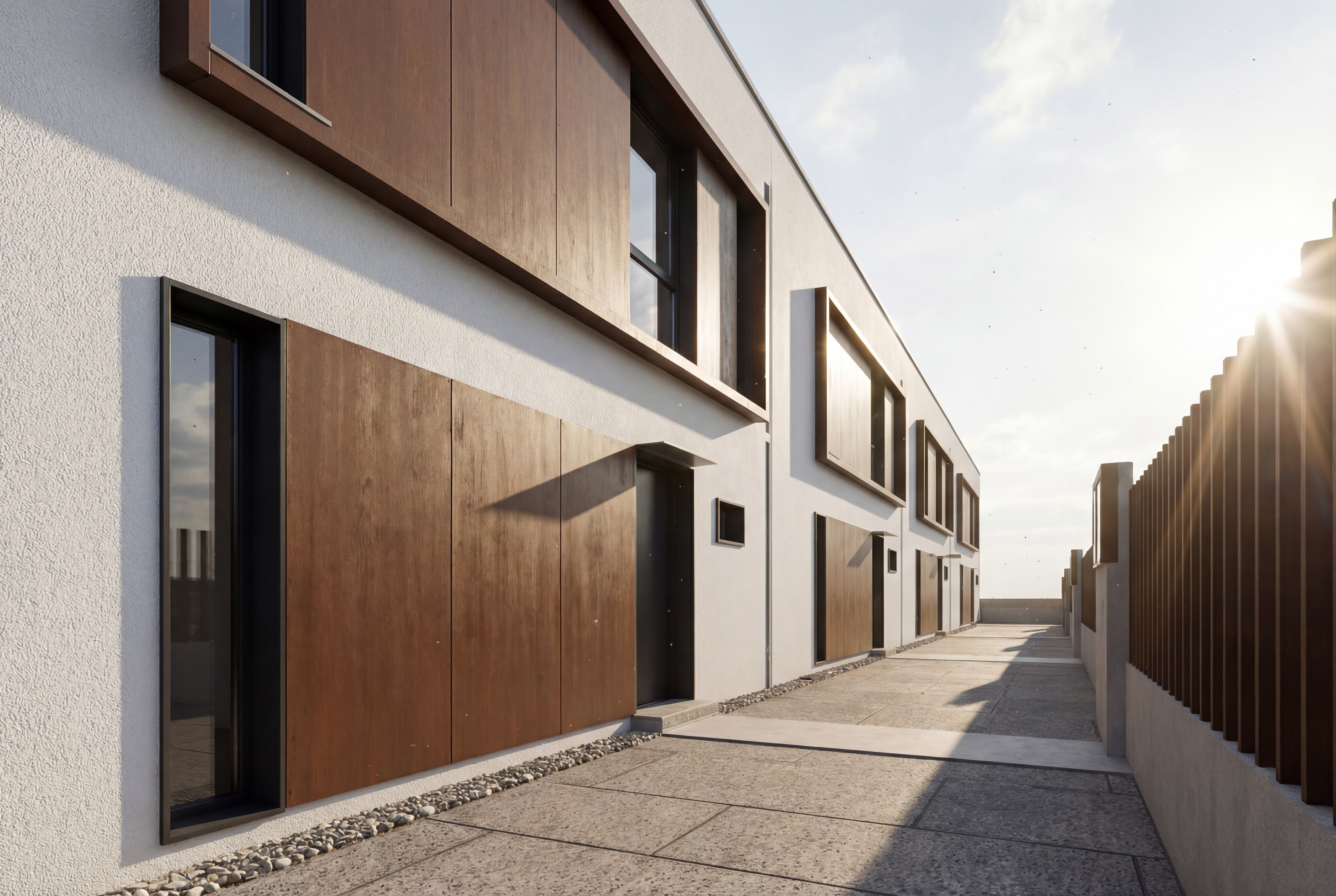 modern house with a pool