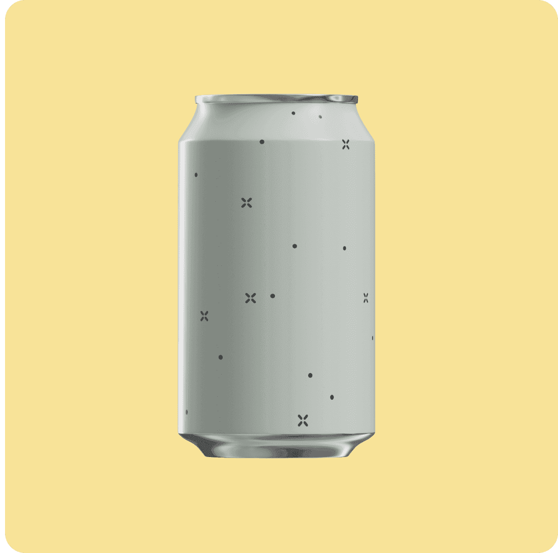 A 3D image of a generic soda can.